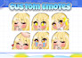draw twitch emotes, chibi emotes, vtuber emotes,  twitch animated emotes for you
